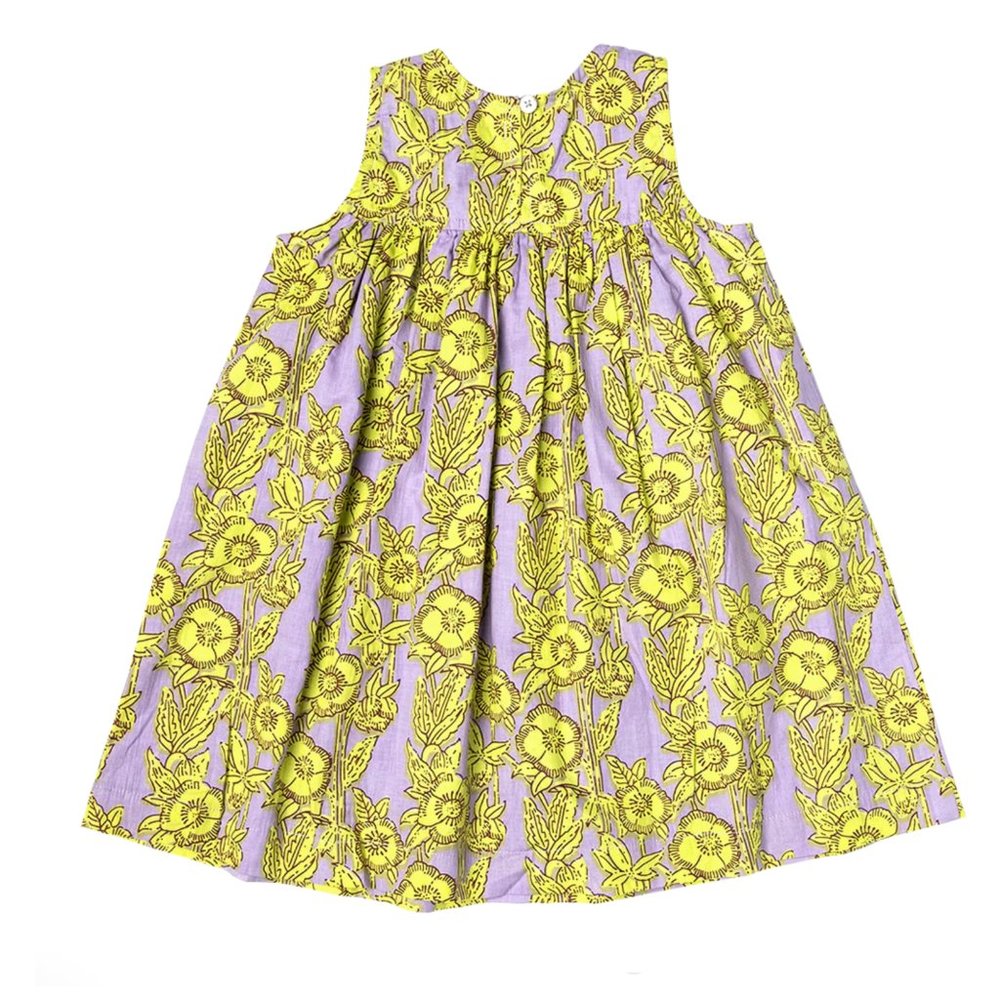 Pink Chicken - Courtney Dress - Lavender Stem Floral - Picture 5 of 5